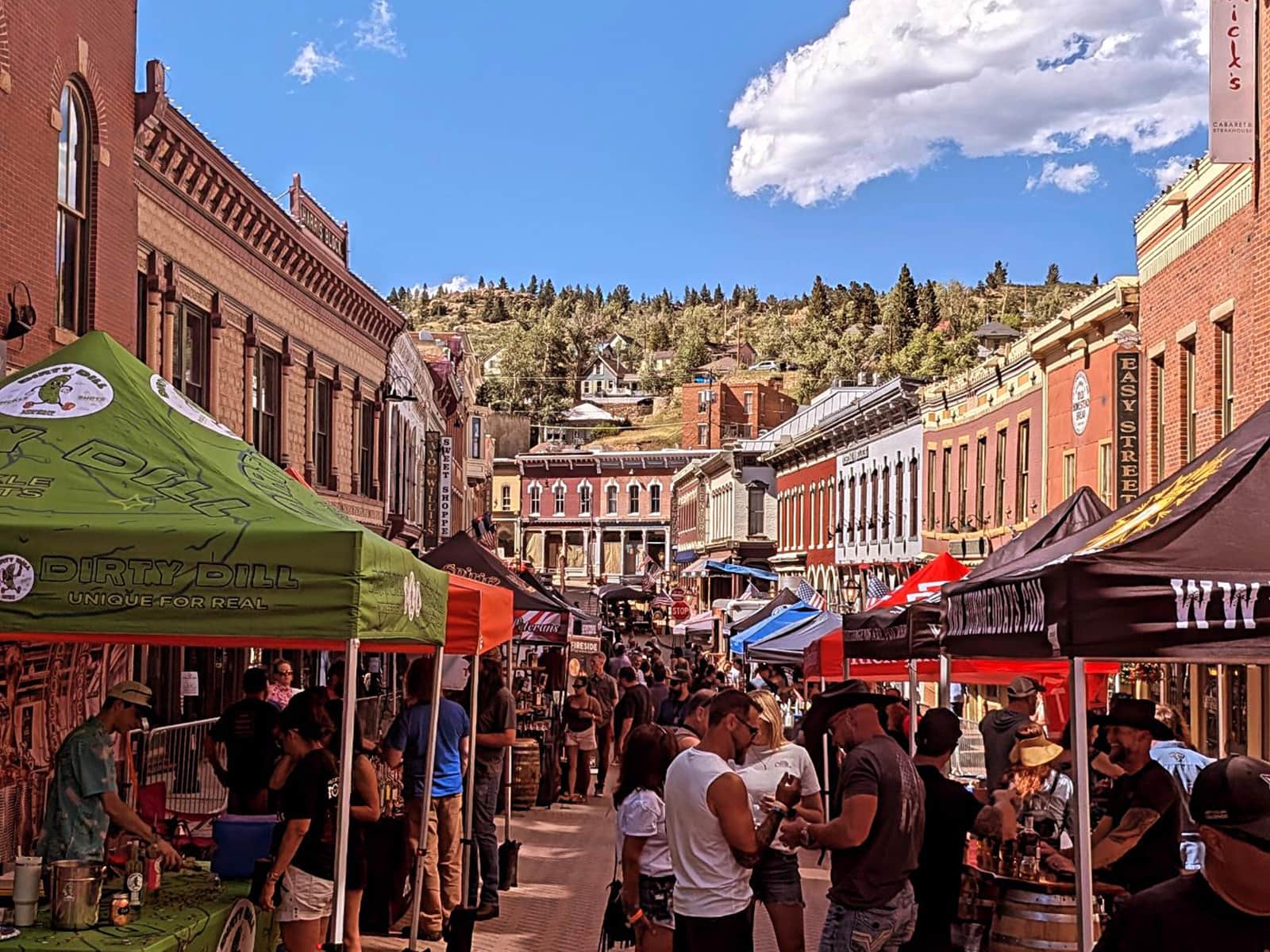 A festival on historic Main Street in Central City, Colorado