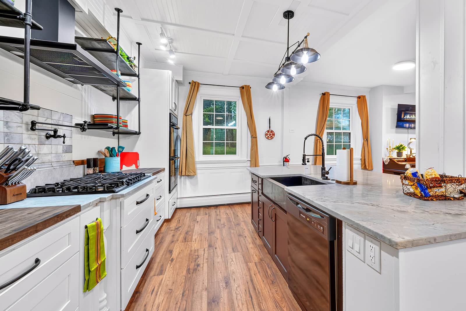 The chef's kitchen
