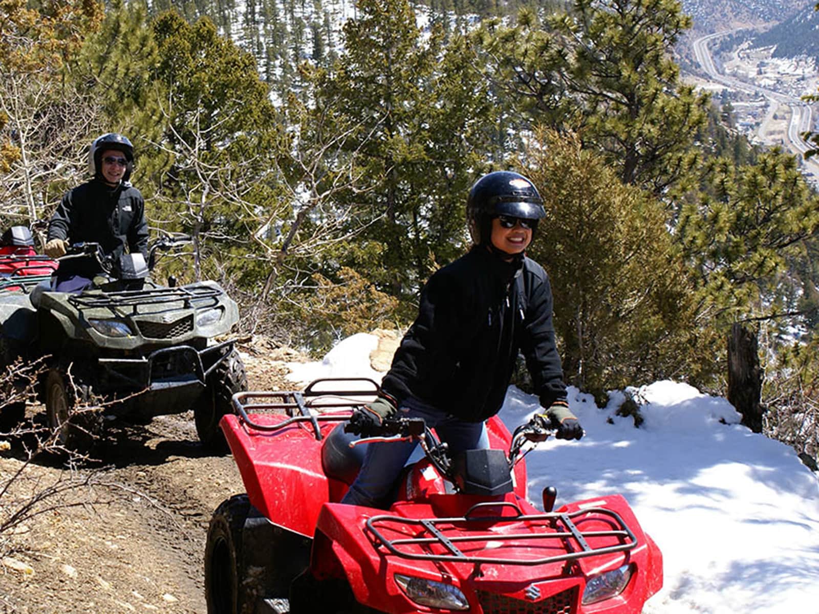 ATV riders on a trail near Central City